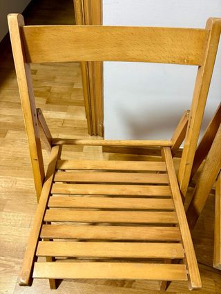 Sillas plegables de madera