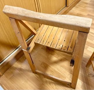 Sillas plegables de madera