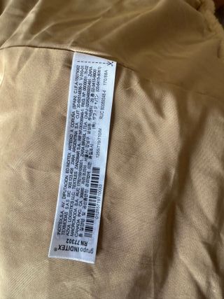 Abrigo teddy Zara beige