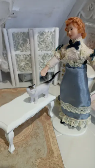 Gatto 1:12 per casa delle bambole