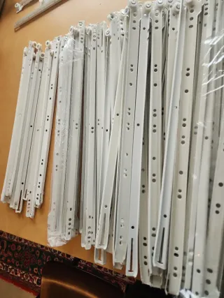 Guías para cajones: 4x50cm y 14x55cm