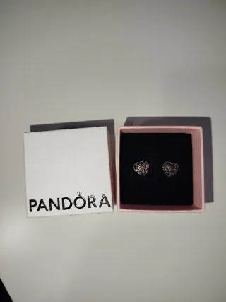 Pendientes Pandora Corazón Plata