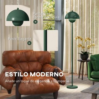 Lámpara de Pie para Salón Moderna Verde