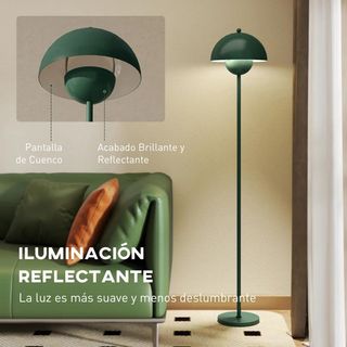 Lámpara de Pie para Salón Moderna Verde