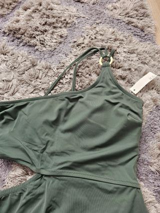 Bañador Mujer Talla M Cortado Verde