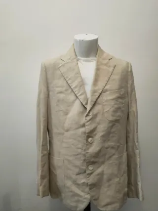 Giacca Lino William Clarks & Sons Beige