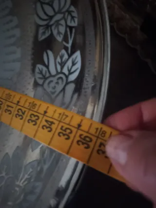 Plato decorativo floral  porcelana