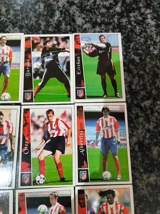 Lote cromos Atlético de Madrid Mundicromo 2003