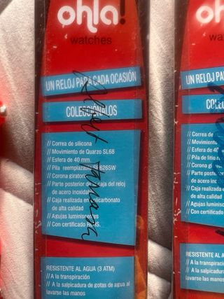 Lote 3 Relojes Silicona Ohla