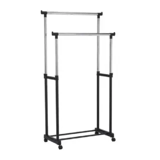 Appendiabiti doppio con rotelle