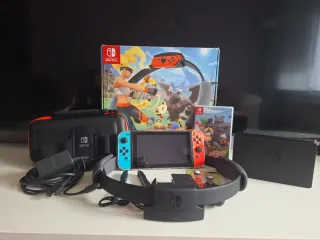 Nintendo Switch + Ring Fit Adventure + Accesorios
