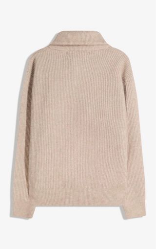 Jersey cremallera beige talla M