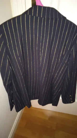 Chaqueta americana Étoile de Copine rayas doradas