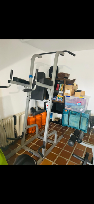 Banco de abdominales y plataforma vibratoria ,