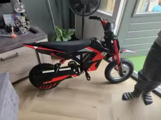 Moto Eléctrica Infantil Motocross Azul y Blanca