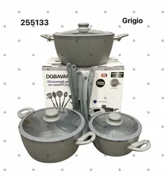 Set Casseruole DG Bavaria 11 Pezzi Tortora