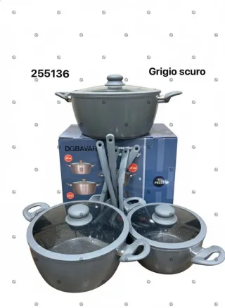 Set Casseruole DG Bavaria 11 Pezzi Tortora