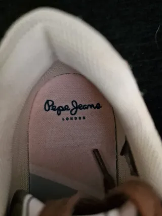 Playeras Pepe Jeans Beige/Dorado Nuevas