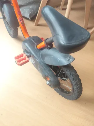 Bici infantil Decathlon 12 naranja