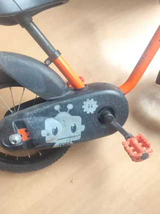 Bici infantil Decathlon 12 naranja