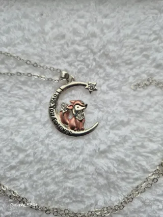 Colar Lua Raposa Love You Forever