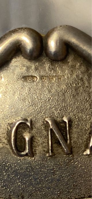 Vecchie bottiglie cristallo targhe argento 800