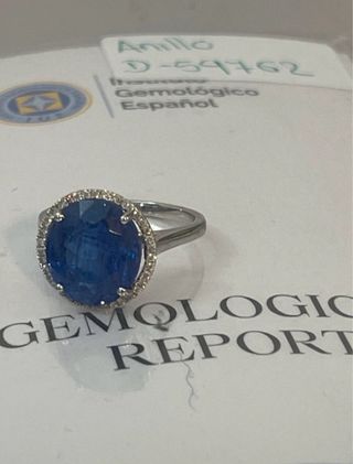 Anillo Oro 14k Tanzanita 7.99 Ct Diamantes
