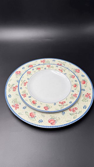 Servizio piatti Tognana vintage floreale