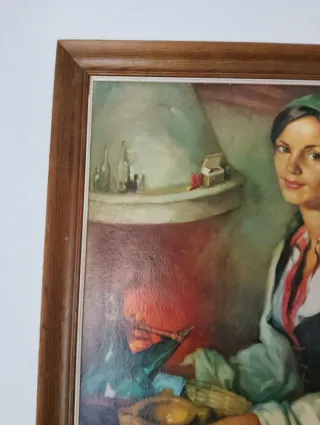 Cuadro mujer con pañuelo