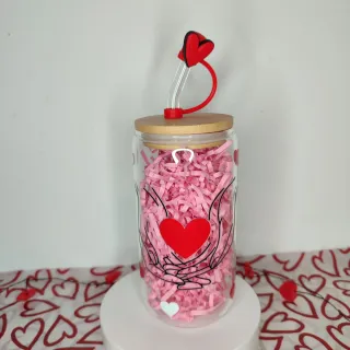 Vaso Corazón San Valentín