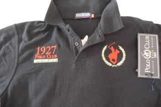 Polo Club Polo Niño 11-12 Años Negro Nuevo