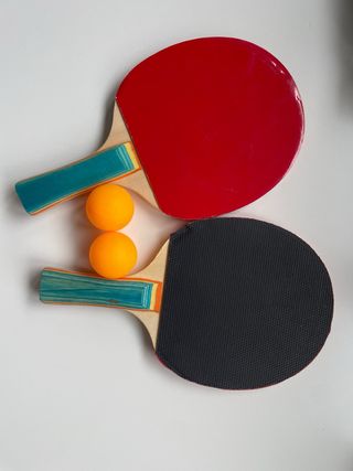 Palas y pelotas de ping pong
