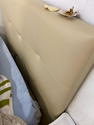 Cabecero cama juvenil beige