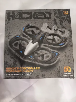 Dron Avión PASS Gris y Azul - Acrobacias