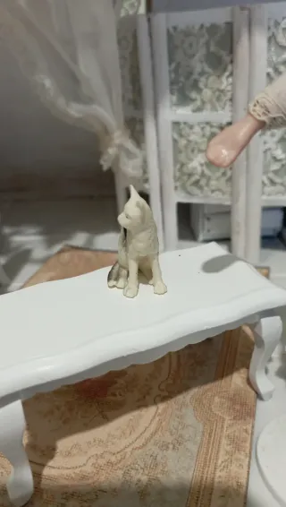 Gatto Bianco e Nero Scala 1:12