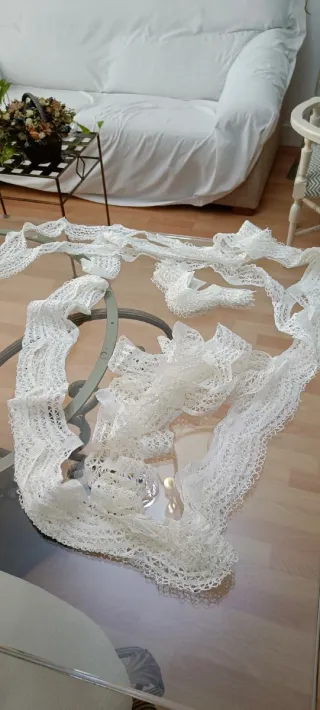 Puntilla bolillo 12 cubiertos