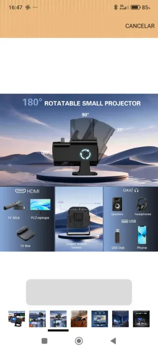 Mini proyector 4K nuevo a estrenar