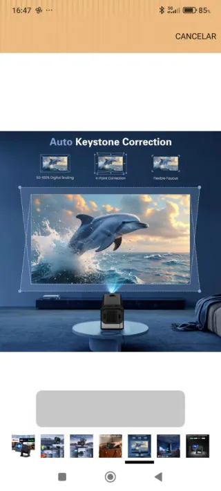 Mini proyector 4K nuevo a estrenar