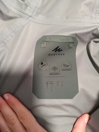 Chaqueta Impermeable Montaña Hombre Verde