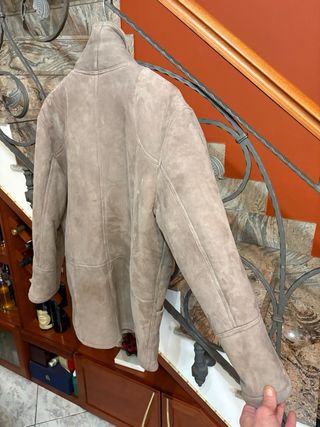 Cappotto Montone Shearling Pelle Scamosciata