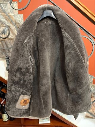 Cappotto Montone Shearling Pelle Scamosciata