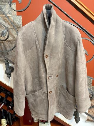 Cappotto Montone Shearling Pelle Scamosciata