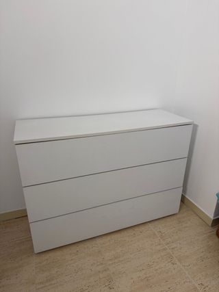 Cómoda blanca 3 cajones