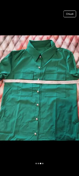 Camicia donna verde