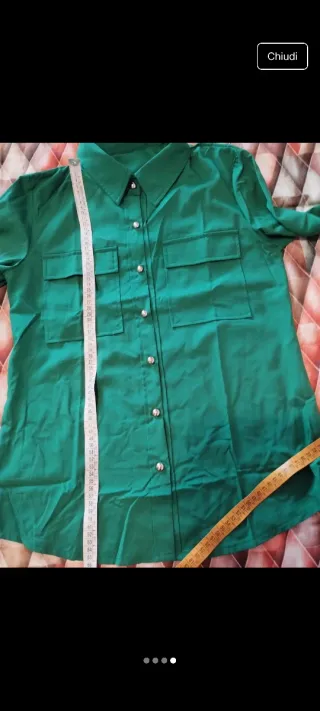 Camicia donna verde