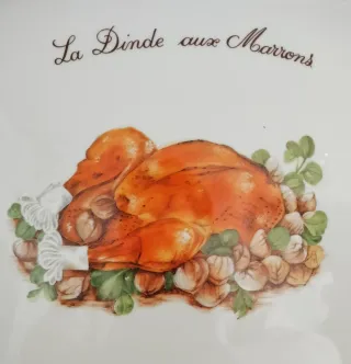 Bandeja Porcelana La Dinde aux Marrons
