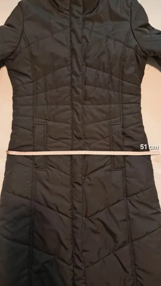 Plumífero largo negro