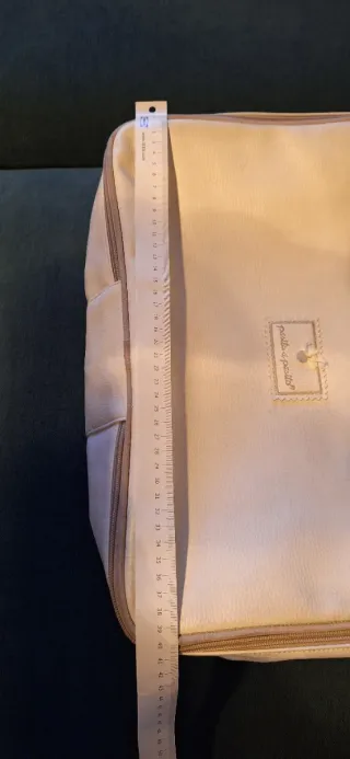 Bolso de bebé de piel color blanco Pasito a Pasito