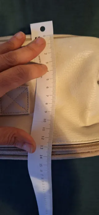 Bolso de bebé de piel color blanco Pasito a Pasito