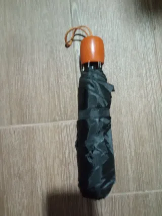 Paraguas plegable negro unisex